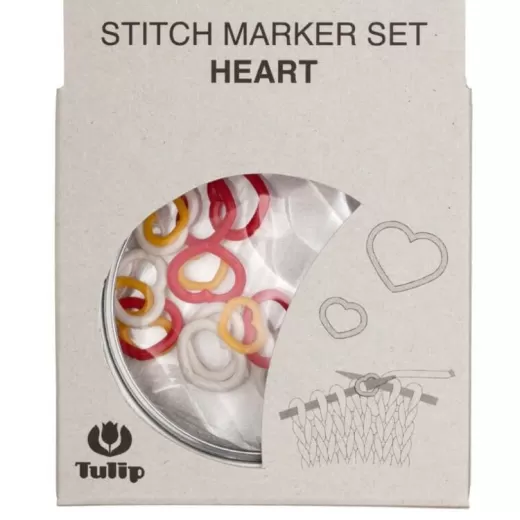 Tulip Stitch Marker Set - Heart