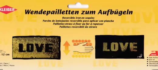 Kleiber Wendepailletten - Love