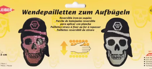 Kleiber Wendepailletten - Totenkopf