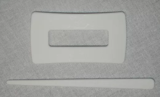 Shawl Pin rectangular white