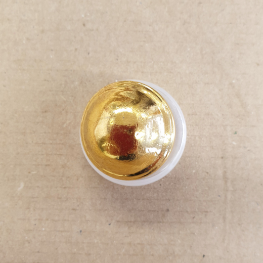 Knopf Kunststoff vergoldet - 28 mm