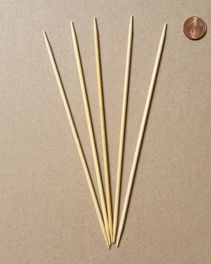 Clover Nadelspiel Takumi Bambus 12,5 cm - 2,25