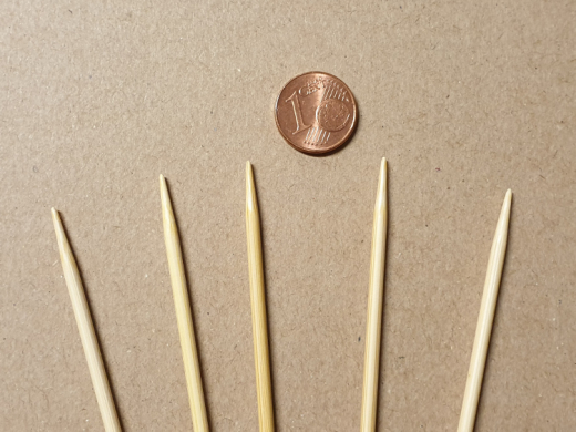 Clover Nadelspiel Takumi Bambus 12,5 cm - 2,75