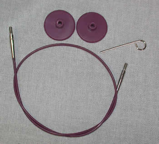 Knit Pro Cable Purple 200 cm