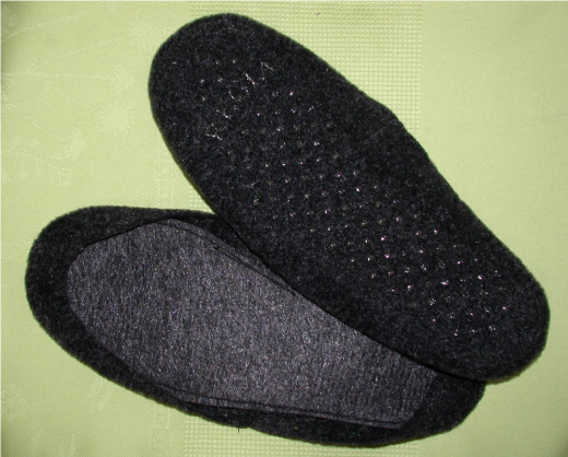 Felt Soles for Slippers - approx. 17,0 cm