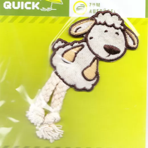 Applikation Schaf mit Baumelbeinen