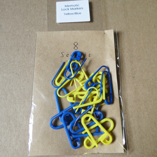 Seeknit Stitch Markers blue-yellow