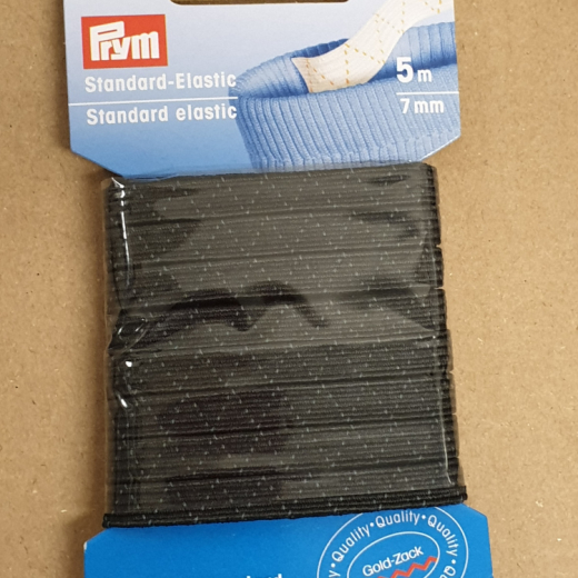 Elastic Ribbon 7 mm - black
