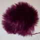 Kunstfellbommel aubergine