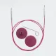 Knit Pro Cable Stainless Steel 40 cm (16") purple