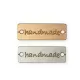 Metalllabel "handmade"