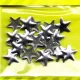 Bügelnieten Sterne - silber