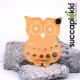Succaplokki Needle Gauge Owl - orange