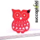 Succaplokki Needle Gauge Owl - red