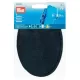 Faux Leather Patches - oval dark blue