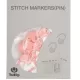 Tulip Maschen-Markierer verschließbar - Herz rosa