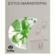 Tulip Removable Stitch Markers - Hearts green
