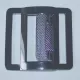 Belt Buckle with Pattern black-silver