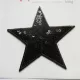 Applique Heart with Sequins - black