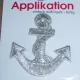 Applikation Anker - Lurex silber