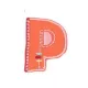 Applikation Buchstabe P