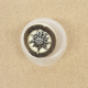 Knopf Hornimitat mit Edelweiß - 18 mm