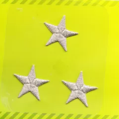 Applique Stars - silver