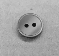 Knopf Kunststoff grau 10 mm