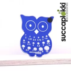 Succaplokki Needle Gauge Owl - blue