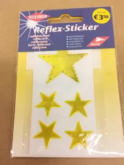 Kleiber Reflex-Sticker Sterne gelb