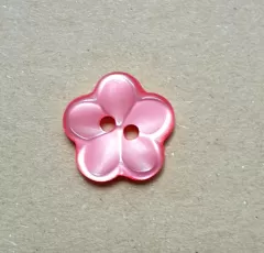 Knopf Blüte Kunststoff - 18 mm