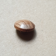 Knopf Holz halbrund - 20 mm