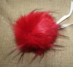 LOVAfur Faux Fur PomPon rot 2