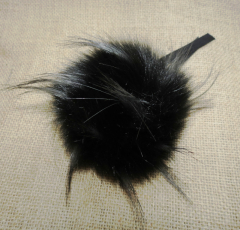 LOVAfur Faux PomPon schwarz
