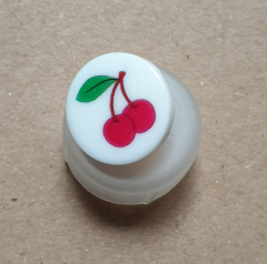 Knopf Kirschen - 15 mm