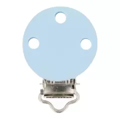 Schnullerclip Silikon hellblau