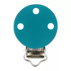Schnullerclip Silikon türkis