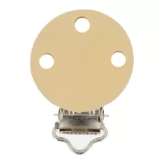Schnullerclip Silikon beige
