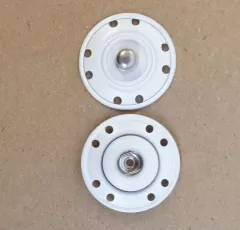 Annähdruckknopf weiß - 25 mm