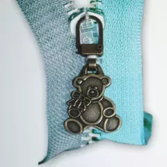 Zipper Teddy altmessing