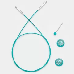 Knit Pro Cable Mindful Swivel 120 cm (47") Mint