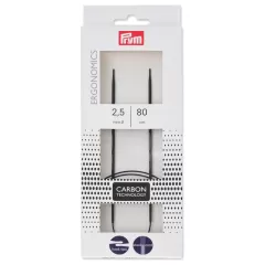 Prym Rundstricknadel Carbon Ergonomics 2,5 - 80 cm