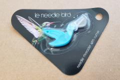 Hemline needle threader with cutter - blue