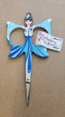 Hemline Embroidery Scissor angel - blue