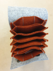 Bodolina Teeny Bag "Kiesel & Rost"