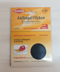 Kleiber Köper Aufbügel-Flicken - schwarz