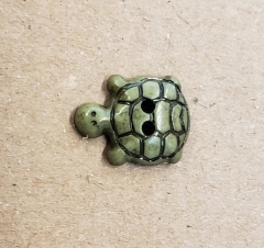 Button plastic turtle - 15 mm