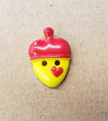 Knopf Kunststoff "Eichel" - 20 mm