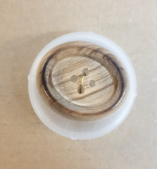 Holzknopf oval - 30 mm