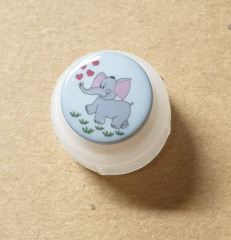 Button plastic elefant 15 mm